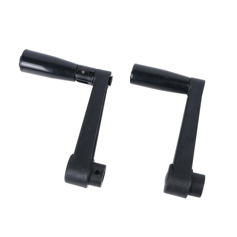 Mounting Crank Handles 63-160mm Round Hole Square Hole Non-foldable For Lathe Milling Machine 1Pcs