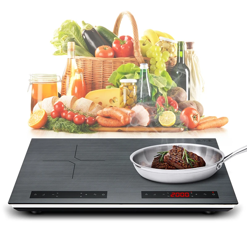 Double Cooker Induction Electromagnetic High-fire Furnace Electric Adjustable Temperature Hob Power Magnetic Hot Plate