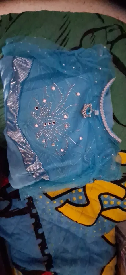 Vestido de Elsa Anna para niñas, vestido de princesa para carnaval, disfraz de flores para desfile de Jasmine Rapunzel, disfraz de Navidad para Cosplay photo review