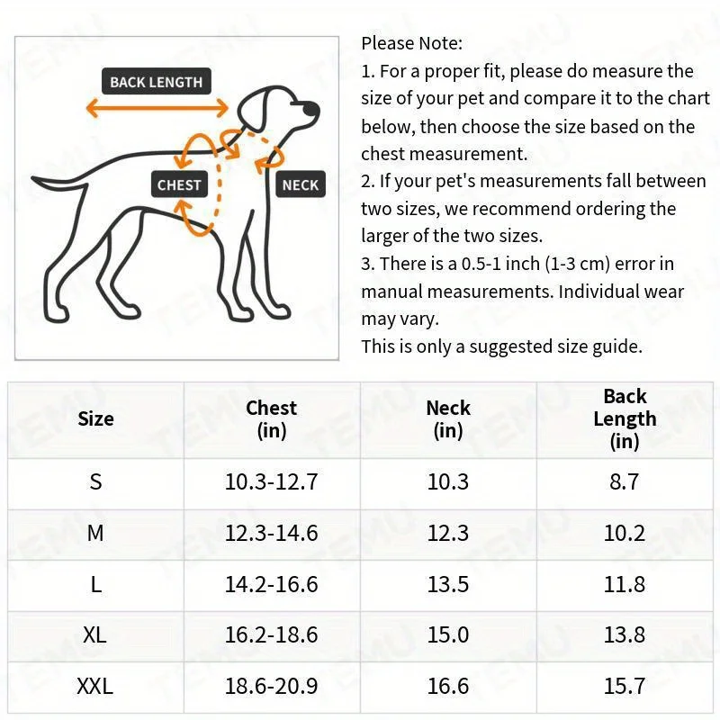 Dog Raincoat Clear PVC for Medium Dog Breeds Waterproof Pet Poncho Snap Closure Outdoor Dog Walking