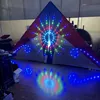 4 squareBig Triangle night LED delta kite  ever-changing 544 umbrella cloth delta kite with lights in high brightness with tails 1