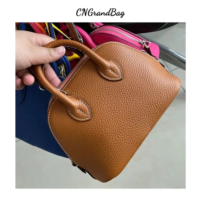 Leather Shoulder Bag Crossbody Bag Women Handbags Genuine Grain Leather Small Shoulder Bag Multi Color Leather Shell