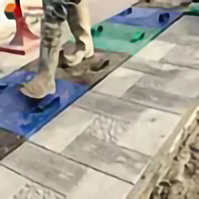 Concrete Embossed Floor mold Compression molding material Cement pavement Printing Construction Fan-shaped Stone Pattern