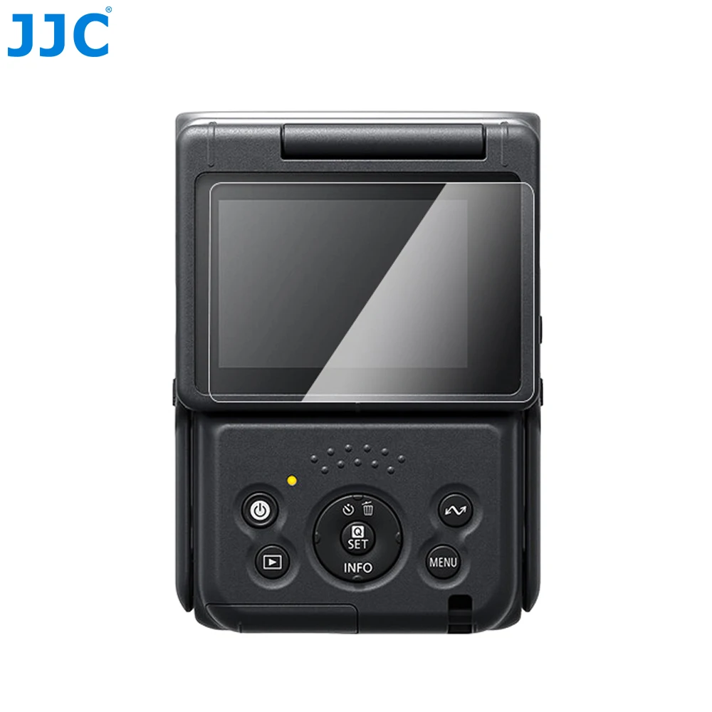 Jjc Powershot V10 Proteggi Schermo Lcd In Vetro Temperato Antigraffio Compatibile Con Fotocamera Canon Powershot V10 Bordi Arrotondati 2.5D