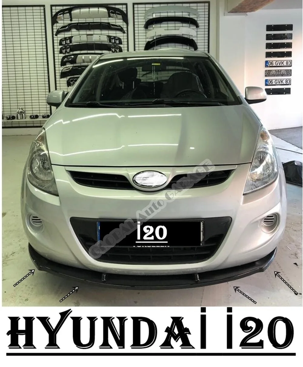 For Hyundai i20 Front Bumper Attachment Lip 20082020 Piano Glossy