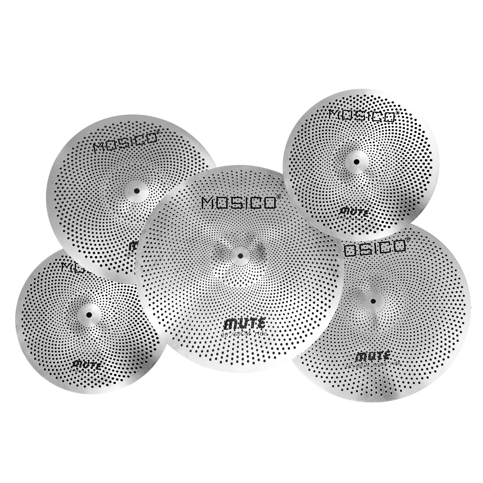 Mosico Low Volume Cymbal Pack 14"hihats 16"Crash 18"Crash 20"Ride Drum Cymbal for Drummer Drum Set