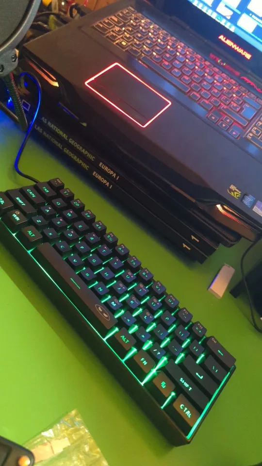 MageGee Mini 60% Gaming Keyboard, RGB Backlit 61 Key Ultra-Compact Keyboard, TS91 Ergonomic Waterproof Mechanical Feeling Office photo review