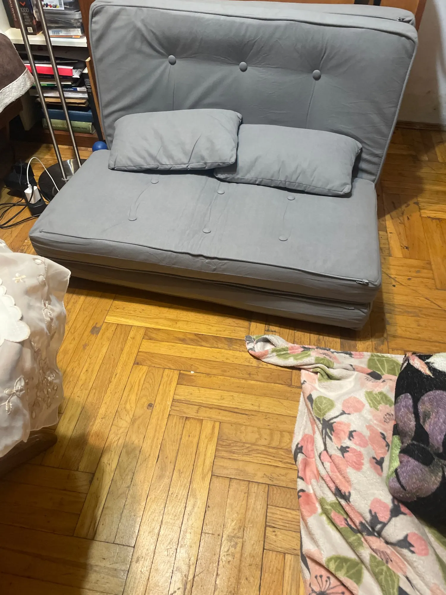 COMHOMA Sofa Couch Sleeping Couch Small Bed 2ER Mini Bed Sofa 6-Step Adjustable Backrest, living room, Bedroom photo review