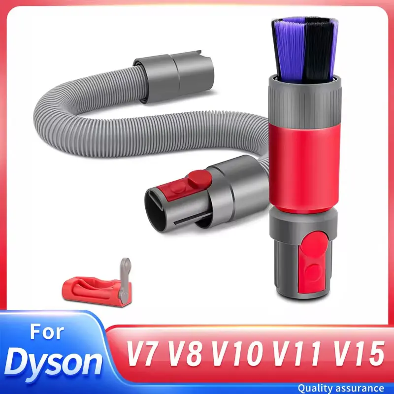 Brosse à dépoussiérer sans rayures, fixation de tuyau d'extension Flexible pour aspirateur Dyson V7 V8 V10 V11 V15, pièces de rechange
