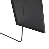 Стоящее зеркало Arembali Shape, Металлическое черное зеркало, Настенное или похудение, Современный дизайн для спальни и входа — изображение 5