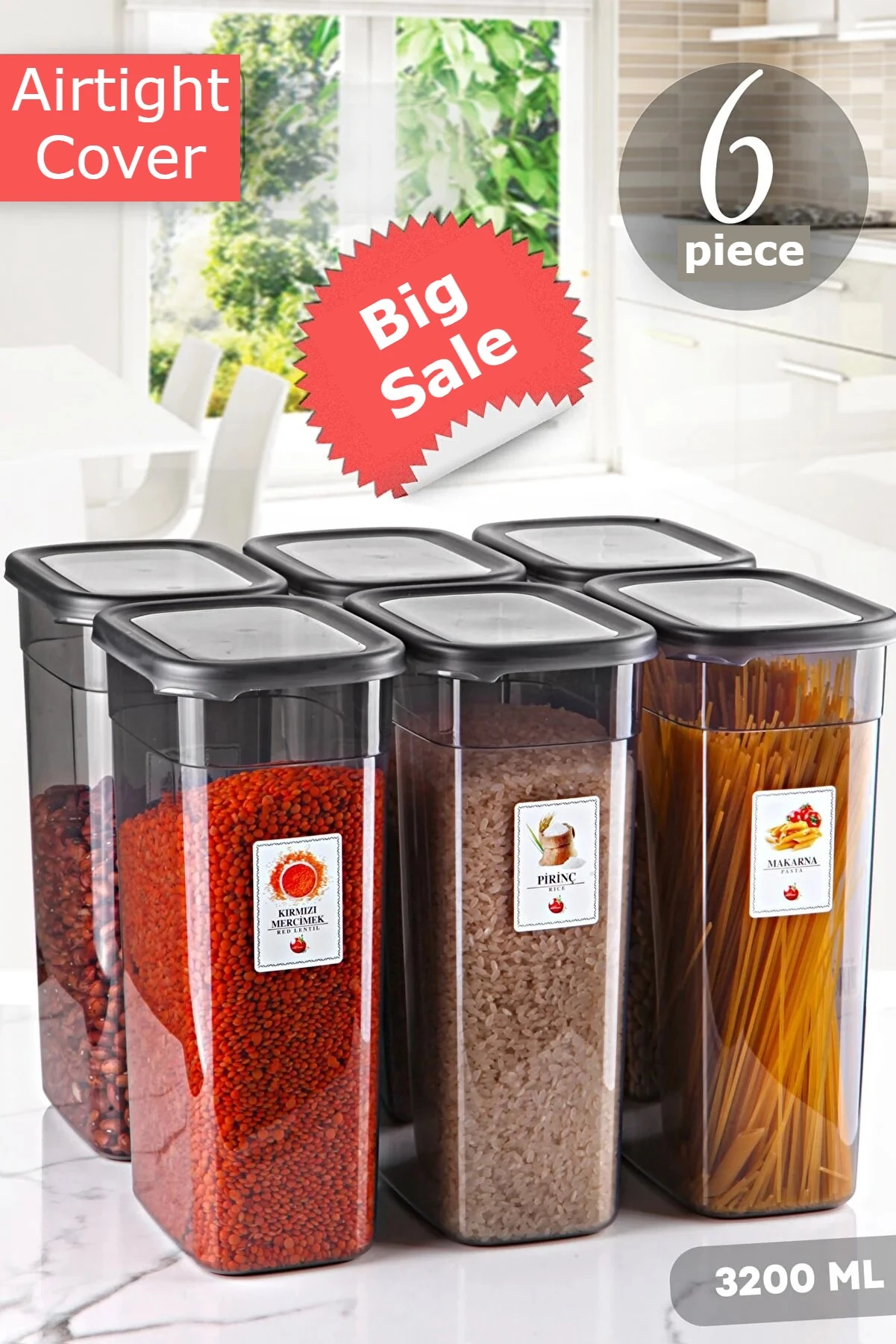 Kitchen Grains Storage Box Refrigerator Storage Box Plastic Food