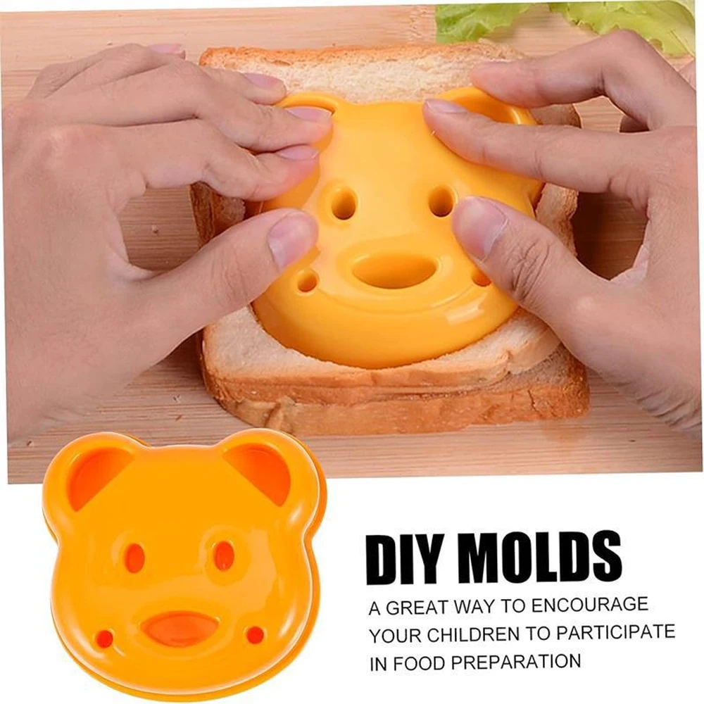 Cute Bear Sandwich Mold Toast Bread Making Cutter Mould Cute Baking Pastry Tools Children Interesting Food Kitchen Accessories