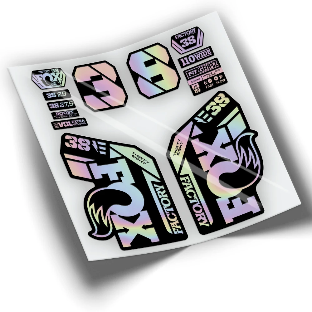 Wp437 Fox 38 Factory Ebike Fork Stickers 2021,2022, 2023-2024