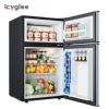 ICYGLEE Mini Fridge with Freezer 3.2 Cu.Ft Mini Refrigerator Dorm Fridge with 2 Door For Bedroom Apartment Office Cooling Drink 1