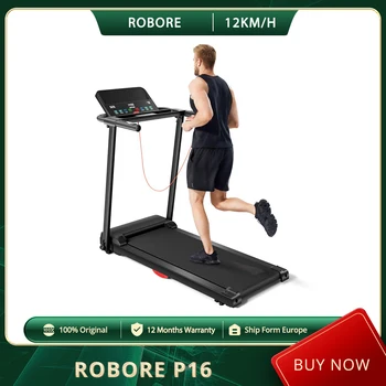 Tapis roulant pieghevole ROBORE P16 14KM/H, 12 programmi integrati, con sensore di frequenza cardiaca, sistema di doppio cuscino, capacità di peso 136 kg