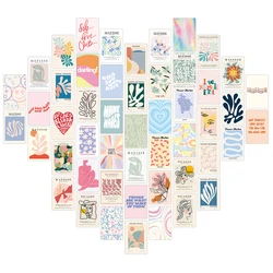 Chic Vintage Wall Art Set: 50-Piece Women Posters - 15x10cm (D)