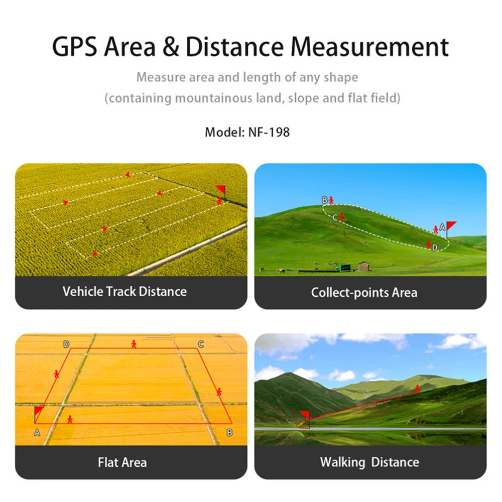 NOYAFA NF-198 GPS Mu Meter Survey Equipment Land Meter Device Farm Land Surveying And Mapping Area Measurement Tool Land Survey Tool