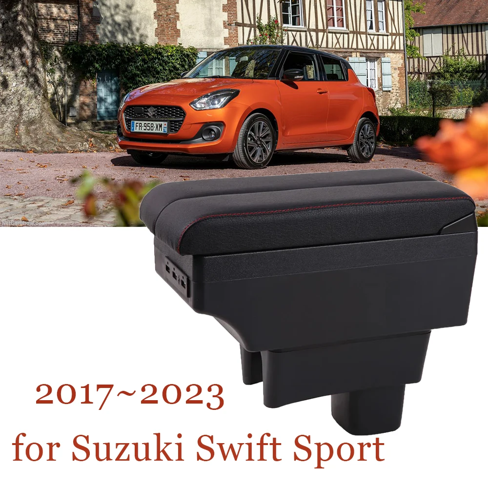 Scatola Bracciolo Per Suzuki Swift Sport 2005 ~ 2022 Center Center Console Box Con Cuscino Morbido Accessori Per Parti Di Retrofit Per Interni Auto