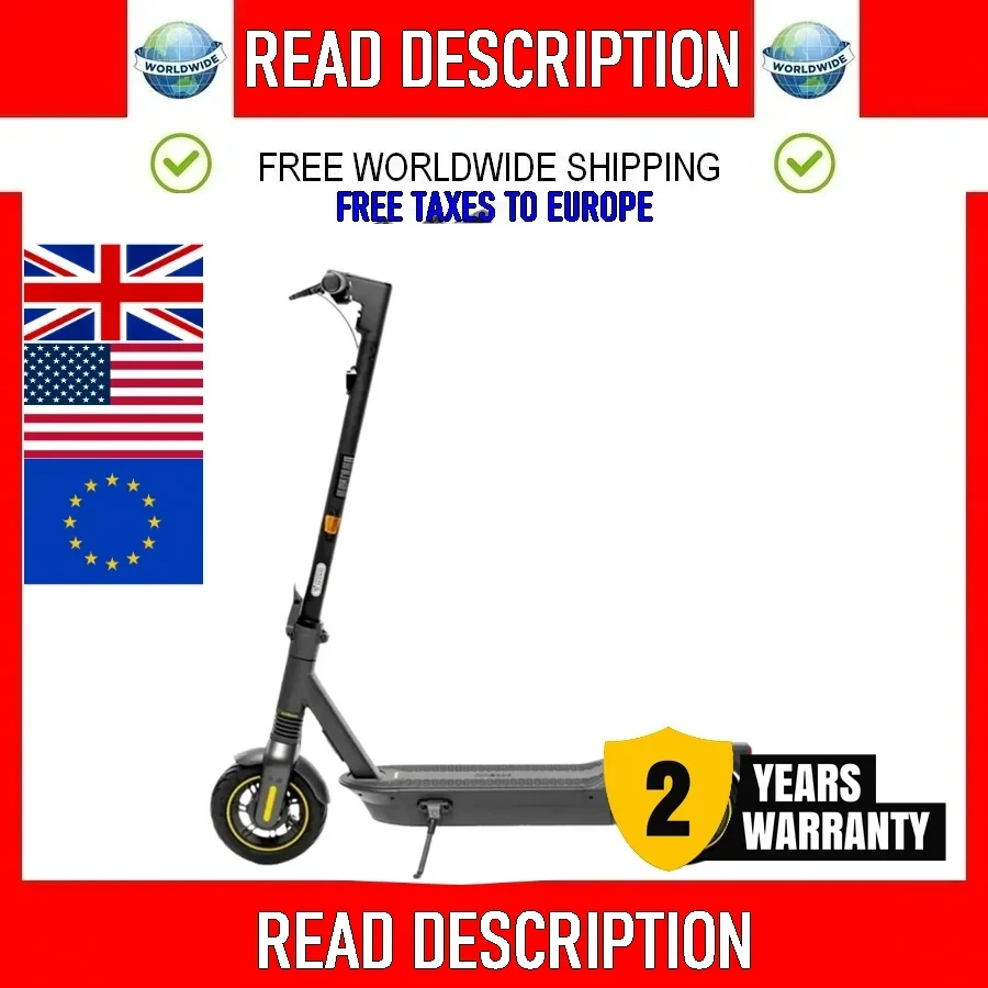 

EU Stock Ninebot By Segway Max G2 Electric Scooter 35km/h Speed 70Km Range Update Motor 450W Powerful Kickscooter