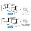 2pcs Metal Glove Rack Wrought Iron Glove Box Bracket Multipurpose Kitchen Wall Hanging Glove Tissue Box Rack Wall Mount Wire Rac 5