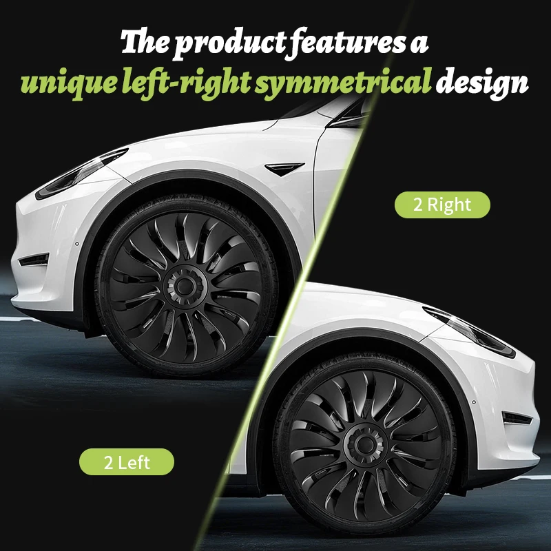 4PCS for Model Y-19 Inch Storm Style Wheel Cover Performance Replacement Hubcap Full Rim Cover Accessorie for Tesla wheel hub covers wheel hub caps