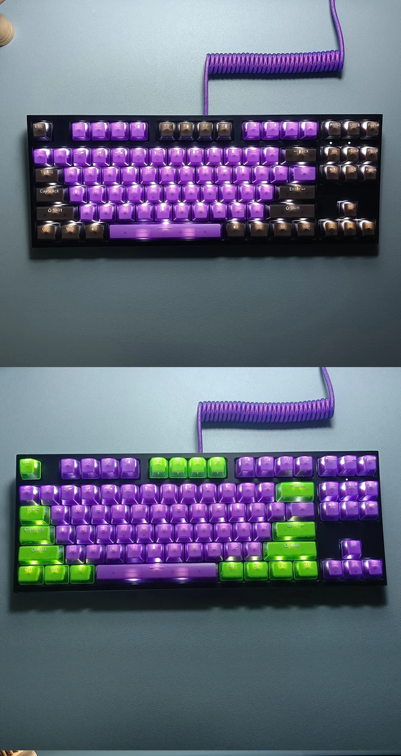 Perfil OEM DIY, ABS Clear Keycap, Jogo