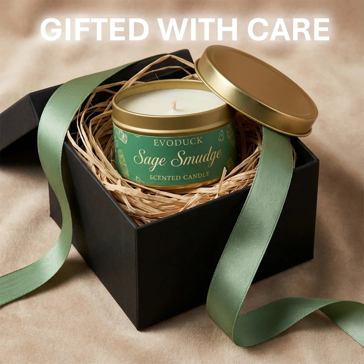 Vela perfumada con manchas de salvia, purifica la caída de salvia Premium, vela limpiadora de energía elevada para meditación, regalos de invierno, regalo para mujer