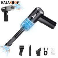 Aspirateur à main multifonctionnel, aspiration puissante de 120 W, aspirateur sans fil pour voiture, sol et maison, mini collecteur de poussière de 50 ml, sec et humide, recharge USB 5 V, batterie au lithium de 4000 mAh, double usage maison et voiture, pour voitures, maisons, bureaux, camping 2