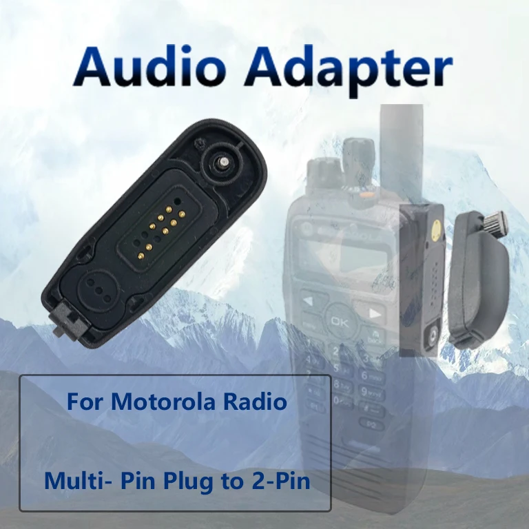 Walkie Talkie Accessorie Converter for Motorola XIR P8268 P8200 APX6000 XPR6300 DP4800 DP3400 MTP6550 Headset Mic Audio Adapter