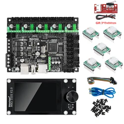 Enhanced 3D Printer Smart Control Board with Touchscreen & WIFI Module (TS35 5pcs A4988)
