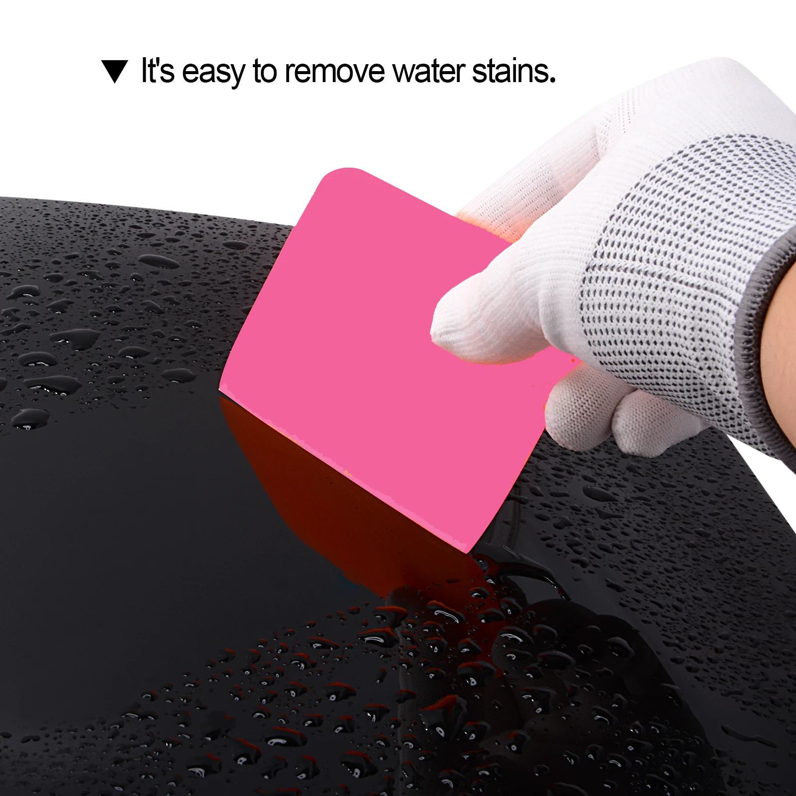FOSHIO Soft PPF Rubber Scraper Mini Small Size Car Vinyl Wrapping Squeegee Window Tint Film Pasting Tool Windshield Water Rmover