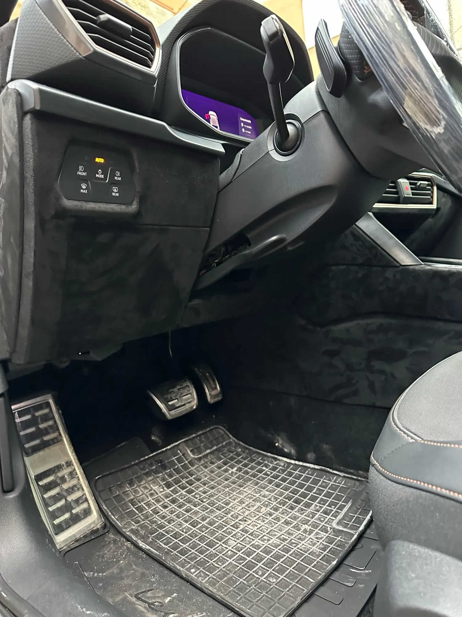 Alcantara blauw interieur wrap 