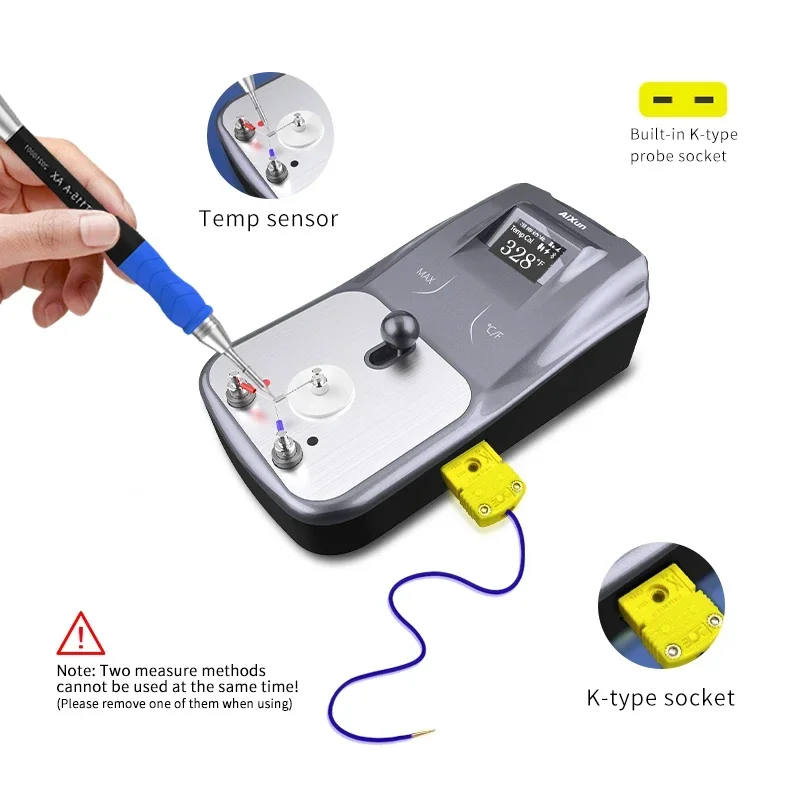 

Aixun DT01 Digital Thermometer Soldering Iron Head Air Gun Curve Record Temperature Automatic Calibration Tools Sets