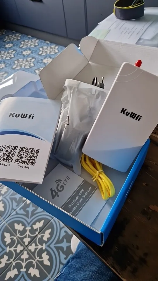 KuWFi Waterproof 300Mbps Outdoor 4G LTE WiFi Router for IP Camera photo review