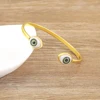AIBEF Trendy Turkish Lucky Evil Eye Bracelet Copper Jewelry Adjustable Open Women Daily Wear Cuff Bangle Creative Exquisite Gift 1
