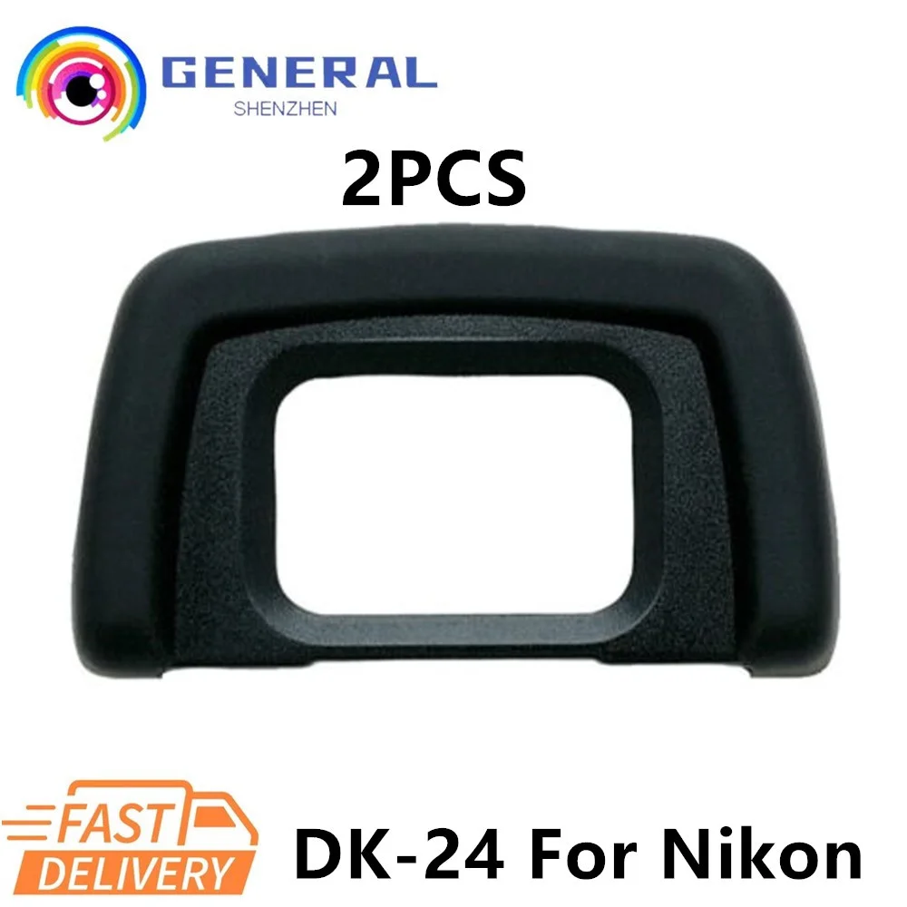 

2x DK-24 Eyecup Eye Cup Piece Eyepiece Finder Diopter Viewfinder Silicone Frame for Nikon SLR D3300 D5600 D3100 D3400 D3000 D60
