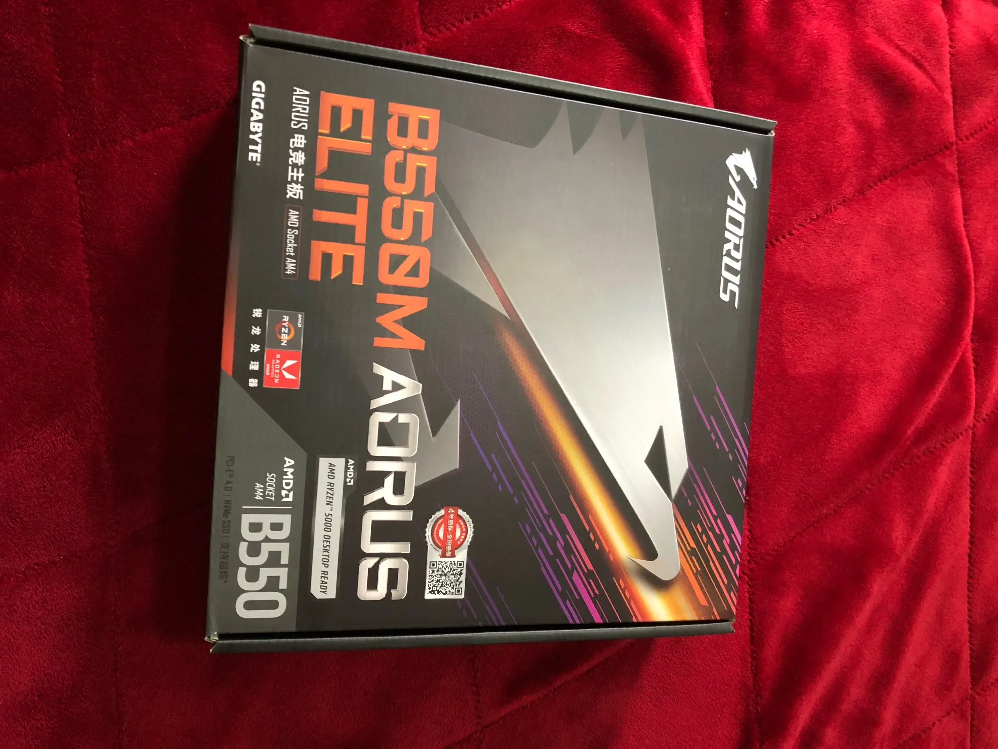 Материнская Плата GIGABYTE B550M AORUS ELITE Micro-ATX AMD B550.