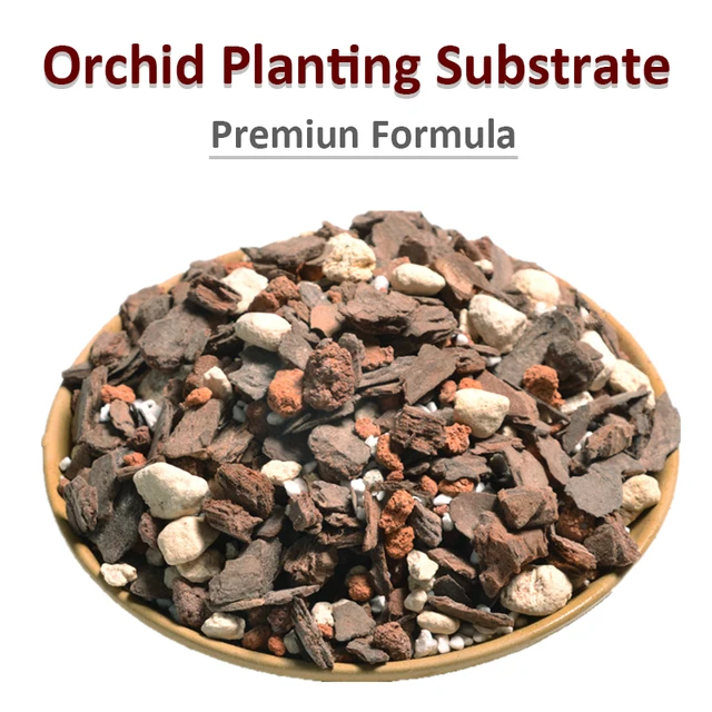500 G Lassú Felszabadulású Orchidea Szubsztrát Ültetési Műtrágya Termesztési Táptalaj Speciális Vegyes Talaj/Műtrágya/Kő