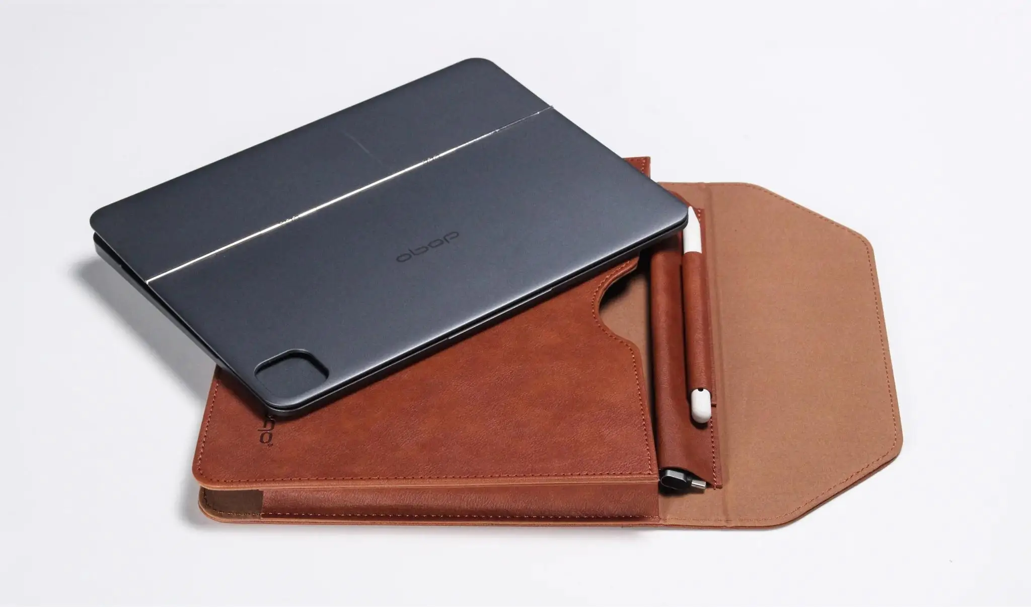 Doqo-capa para Tablet Confortável Compatível com Ipad Pro m2 2023 m1 2023 2023 Teclado Inteligente e Mágico Porta Lápis pu Lea - Imagem 3