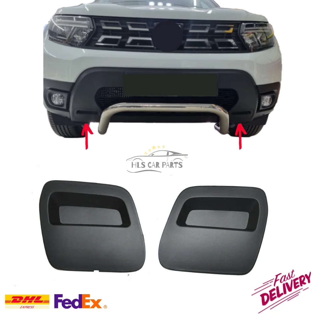 Paraurti Anteriore Tow Bar Eye Cover Produzione Speciale Sinistra + Destra Per Dacia Duster 2018 + Oem 620721430R 620724861R Migliore Qualità