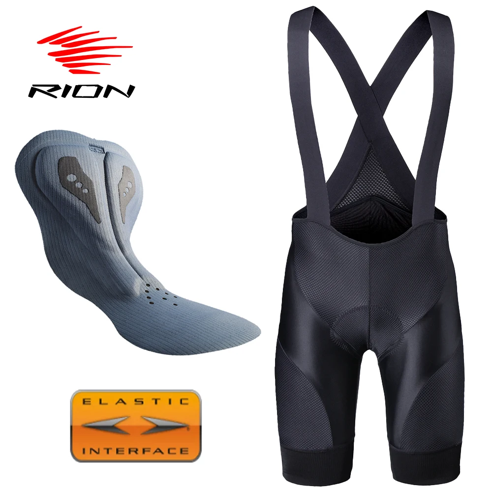 RION Men's Cycling Bib Shorts Bike Tights Bretele MTB Bicycle Clothing
