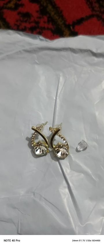 Korean Style Fashion Cross Stud Earrings photo review