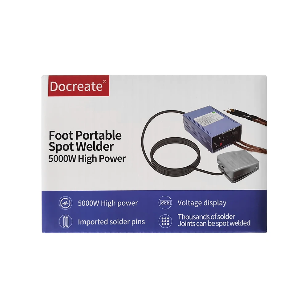 Docreate Mini Máquina de Soldador Spot Kit Faça Você Mesmo 18650 Bateria Ferramentas de Soldagem Caneta Soldador Portátil 015 Milímetros Nickel Strip 5000w 8000w - Image 2