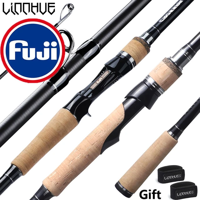 LINNHUE Fishing Rod TS Fuji Guide Lure Rod 1.68-2.7m 2/3 Section Carbon  Fiber Light Spinning Rod Baitcasting Rod Gift Rod Cover - AliExpress