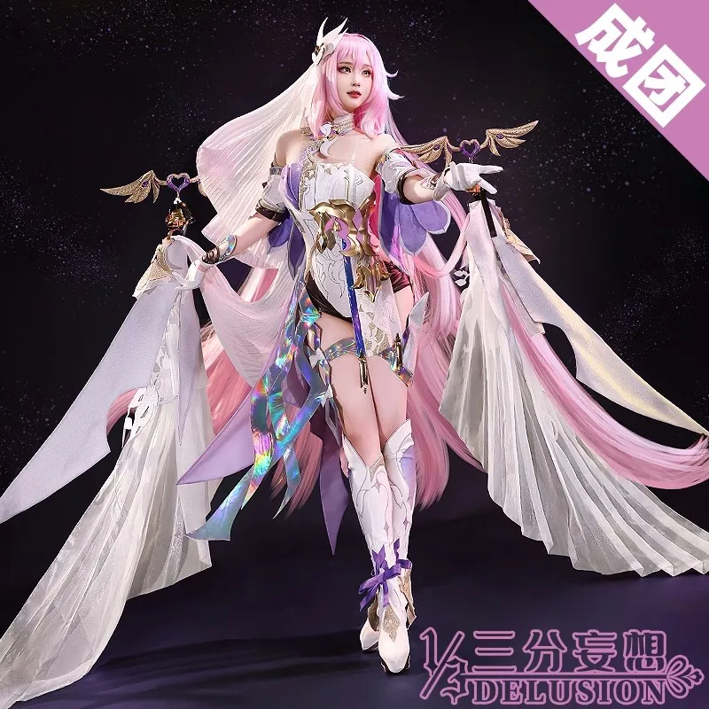 

Anime Game Honkai Impact 3 Elysia Herrscher of Human Ego Dress Uniform Cosplay Costume Role Play Halloween Carnival Women 2023