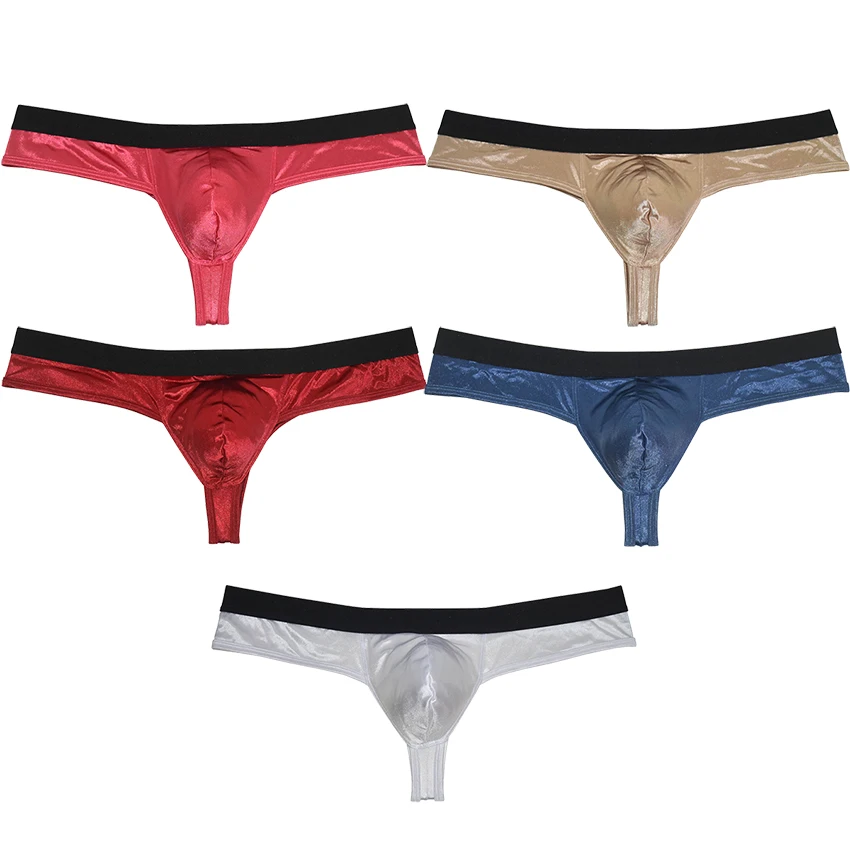 Shiny Men Fabric Cheeky Thong  Modern Bikini Briefs Comfort Meets Allure In Underwear Everyday Luxury Beach Vibes Unique Design men s elevate allure embroidered tangas underwear hombre spandex jockstrap thongs where comfort meets sensuality