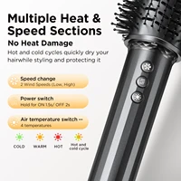 5 en 1 Air Styler Bigoudi Automatique Sèche-Cheveux Outil de Coiffure à Ions Négatifs Coanda Technology Brosse Volumisante Lisseur pour Tous Les Types de Cheveux Cadeau pour Femme 7