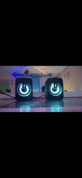 Computer Speaker Stereo Sound With Microphone 3.5mm AUX Home Office PC Speaker for Macbook Desktop Notebook Computer Loudspeaker photo review
