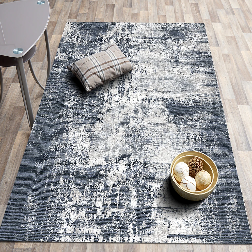 

Printed Ethnic Classic Patterned Carpet Gray & White color non-slip carpet/Children's room bedroom living room carpet/home gift