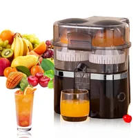 Extracteur de jus électrique à double tête avec fonctions de coupe et de pressage automatiques, moteur sans balais 200W, nettoyage facile, pour des jus sains et rapides à la maison 1